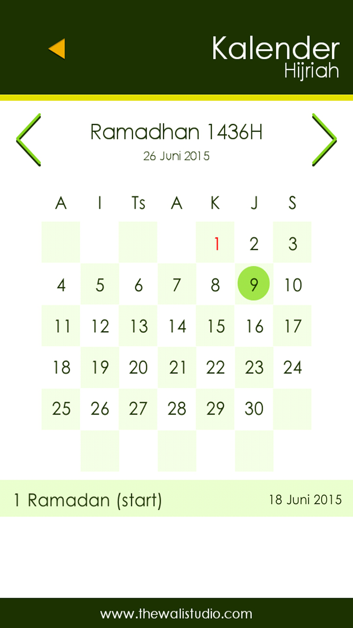 Kalender Hijriah