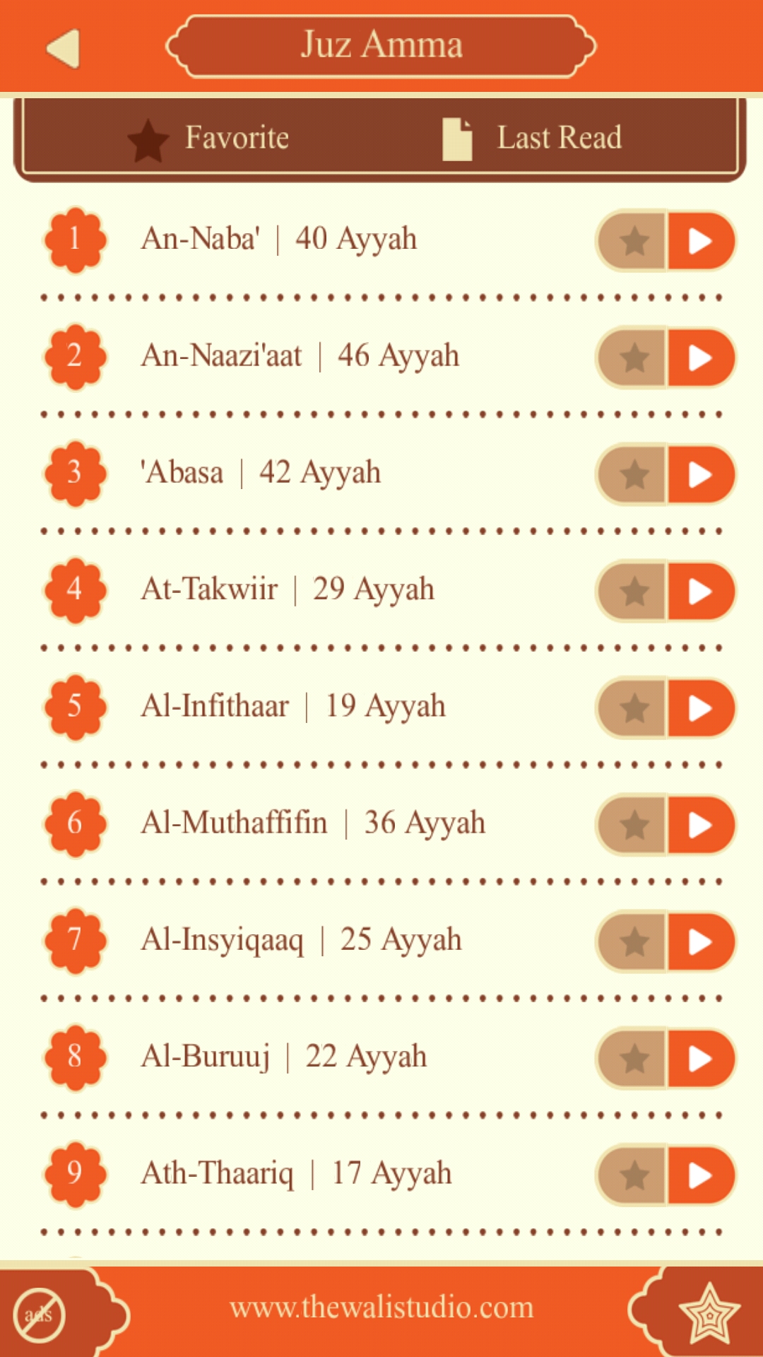 Daftar Surah