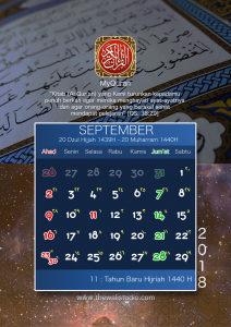 kalender 2018 myquran - September